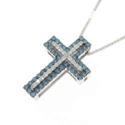 K18WG/K18BG 2WAY Đeo Chéo Dây Chuyền Kim Cương 0.50CT - Hàng hiệu Chính hãng 865484