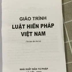GIÁO TRÌNH LUẬT HIẾN PHÁP VIỆT NAM 545904