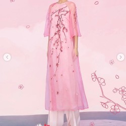 Áo dài Silk Xéo Xọ Size M pin chính hãng mới 99%