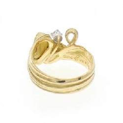 Nhẫn kim cương K18YG/PT900 0.13CT - Hàng hiệu Authentic 850405