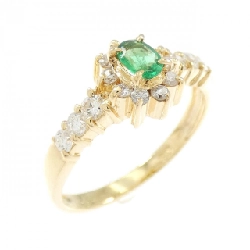 Nhẫn Emerald K18YG 0.12CT - Hàng hiệu Authentic