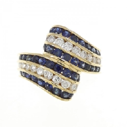 Nhẫn Sapphire K18YG 1.41CT - Hàng hiệu Chính hãng 850308