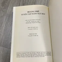 Tuyển tập ngôn ngữ học - hoàng phê. 7a3 783491