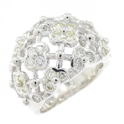 Nhẫn kim cương hoa K18WG 1.32CT - Hàng hiệu Authentic