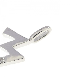 K14WG Chữ cái M Dây chuyền kim cương 0.01CT - Hàng hiệu Chính hãng 864848