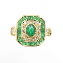 Nhẫn Ngọc Lục Bảo 750YG - Hàng hiệu Authentic 855123