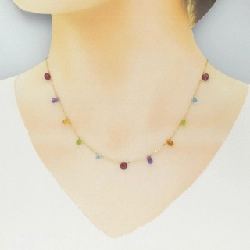 K18YG Đá màu Dây chuyền - Hàng hiệu Chính hãng 856374