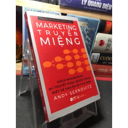 Marketing truyền miệng 2020 mới 90% Andy Sernovitz HPB2709 MARKETING KINH DOANH