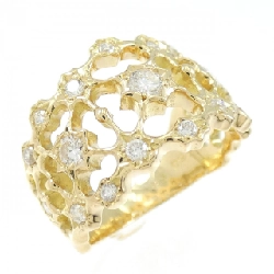 Nhẫn kim cương K18YG 0.50CT