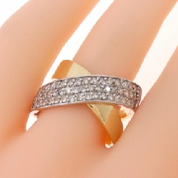 Nhẫn kim cương K18YG/K18WG 0.50CT 667148