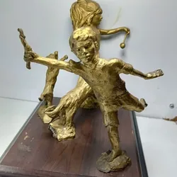 Tượng đồng thau những đứa trẻ và chú chó_Gốc châu Âu 697088