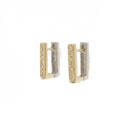 K18YG/PT900 Bông tai kim cương 0.14CT - Hàng hiệu Chính hãng 868904