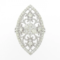 Nhẫn kim cương K18WG hoa 1.01CT 669276