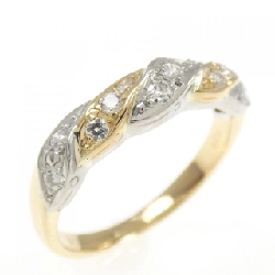 Nhẫn kim cương K18YG/PT900 0.20CT