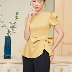 [New] Áo peplum CLAYMORE đính nơ sang chảnh size S 369270