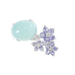 K18WG Nhẫn Đá Màu - Hàng hiệu Chính hãng 854538