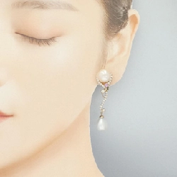 K18YG/K18PG 2WAY Bông tai ngọc trai nước ngọt - Hàng hiệu Chính hãng 873941