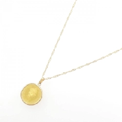 K18YG(枠) Dây chuyền đồng xu - Hàng hiệu Authentic 856845