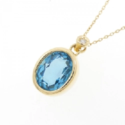 K18YG Blue Topaz Necklace - Hàng hiệu Authentic 861703