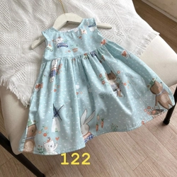 Váy thỏ xanh khoét lưng 499857