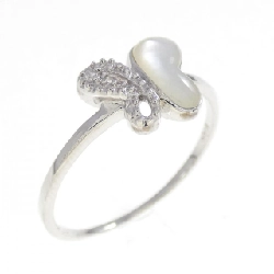 Nhẫn Mẹ Trai K18WG Bướm - Hàng hiệu Chính hãng