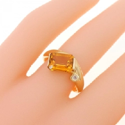 Nhẫn Citrine K18YG - Hàng hiệu Chính hãng 855501