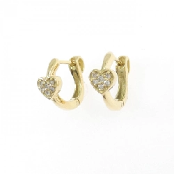 K18YG Bông tai kim cương hình trái tim 0.08CT - Hàng hiệu Chính hãng 865466