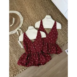 ÁO CỔ YẾM BUỘC NƠ SAU CHUN LƯNG DÁNG BÍ PHỒNG SIÊU XINH