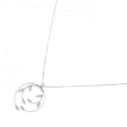 Dây chuyền kim cương 18KWG/K18WG 0.15CT - Hàng hiệu Authentic 859172