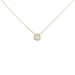 K18PG Solitaire Dây chuyền kim cương 0.203CT - Hàng hiệu Chính hãng