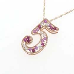 K18PG Số 5 Dây chuyền đá màu - Hàng hiệu Authentic 845549