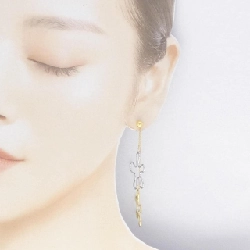 Bông tai 750YG/750WG - Hàng hiệu Authentic 870677