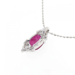 K18WG/750WG Dây chuyền Ruby 1.09CT - Hàng hiệu Chính hãng 856593