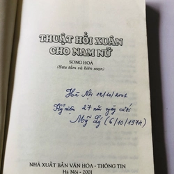 THUẬT HỒI XUÂN CHO NAM NỮ - 302 trang, nxb: 1994 360326