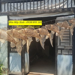 Đèn mây hình cá chính hãng ,đèn decor hình cá,đèn handmade hình cá 494582