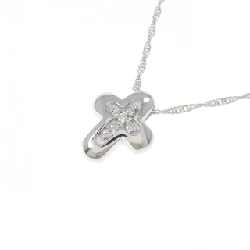 K18WG Dây chuyền kim cương chéo 0.03CT - Hàng hiệu chính hãng 856675