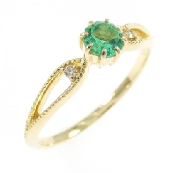 Nhẫn Emerald K18YG 0.28CT - Hàng hiệu Chính hãng