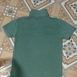 Áo thun nam cổ trụ NY màu xanh lá size M 750771