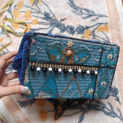 Túi xách handmade cườm hoa 547279