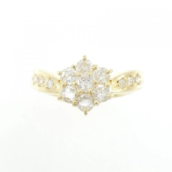 Nhẫn kim cương K18YG hoa 0.71CT 672763