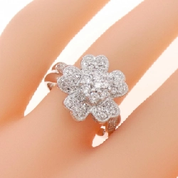 Nhẫn kim cương hoa K18WG 0.64CT - Hàng hiệu Authentic 854899