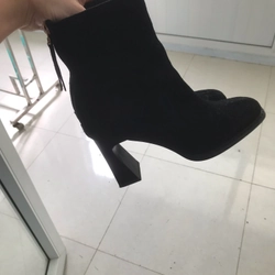 Boot da lộn cao gót size 39