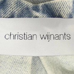 【Mã giảm giá】Áo khoác denim Christian Wijnants 640115