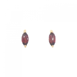 K18YG Garnet Bông tai - Hàng hiệu Chính hãng