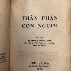 THÂN PHẬN CON NGƯỜI - André Malraux - Lê Thanh Hoàng Dân & Mai Vi Phúc dịch - 1972 442702