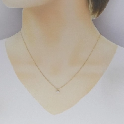 K18YG Solitaire Dây chuyền kim cương 0.205CT - Hàng hiệu Chính hãng 858034