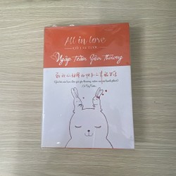 Tiểu thuyết ALL IN LOVE NGẬP TRÀN YÊU THƯƠNG có bọc sách 147327
