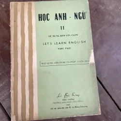 Học Anh ngữ 2 - LÊ BÁ Kông- sách học tiếng Anh 