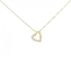 K18YG Dây chuyền kim cương hình trái tim 0.09CT - Hàng hiệu Chính hãng