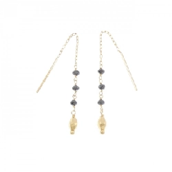 K18YG Bông tai kim cương 0.60CT - Hàng hiệu Chính hãng